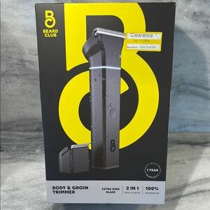 Beard Club Body & Groin Trimmer w/ Beard Oil, BNIB
